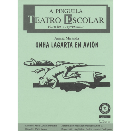 Unha lagarta en avión Unha lagarta en avión